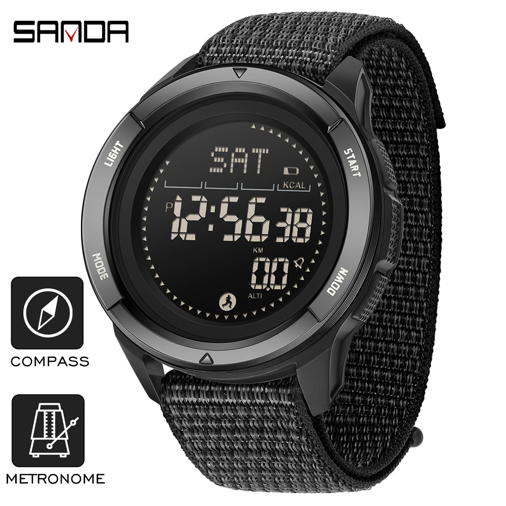 Compass Lensatic - Relojes electrónicos de marca SANDA, podómetro
