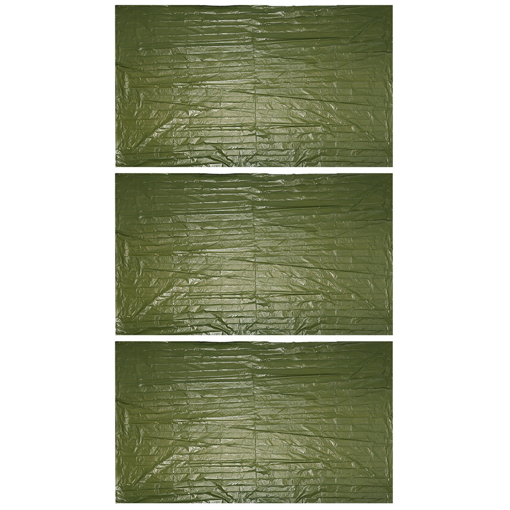 Survival Blanket Reflective - 3 Piezas de Manta de Emergencia