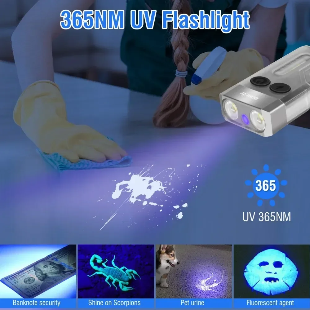 BORUiT V10 llavero UV LED EDC  - Fishing Kit Compact reseña y precio